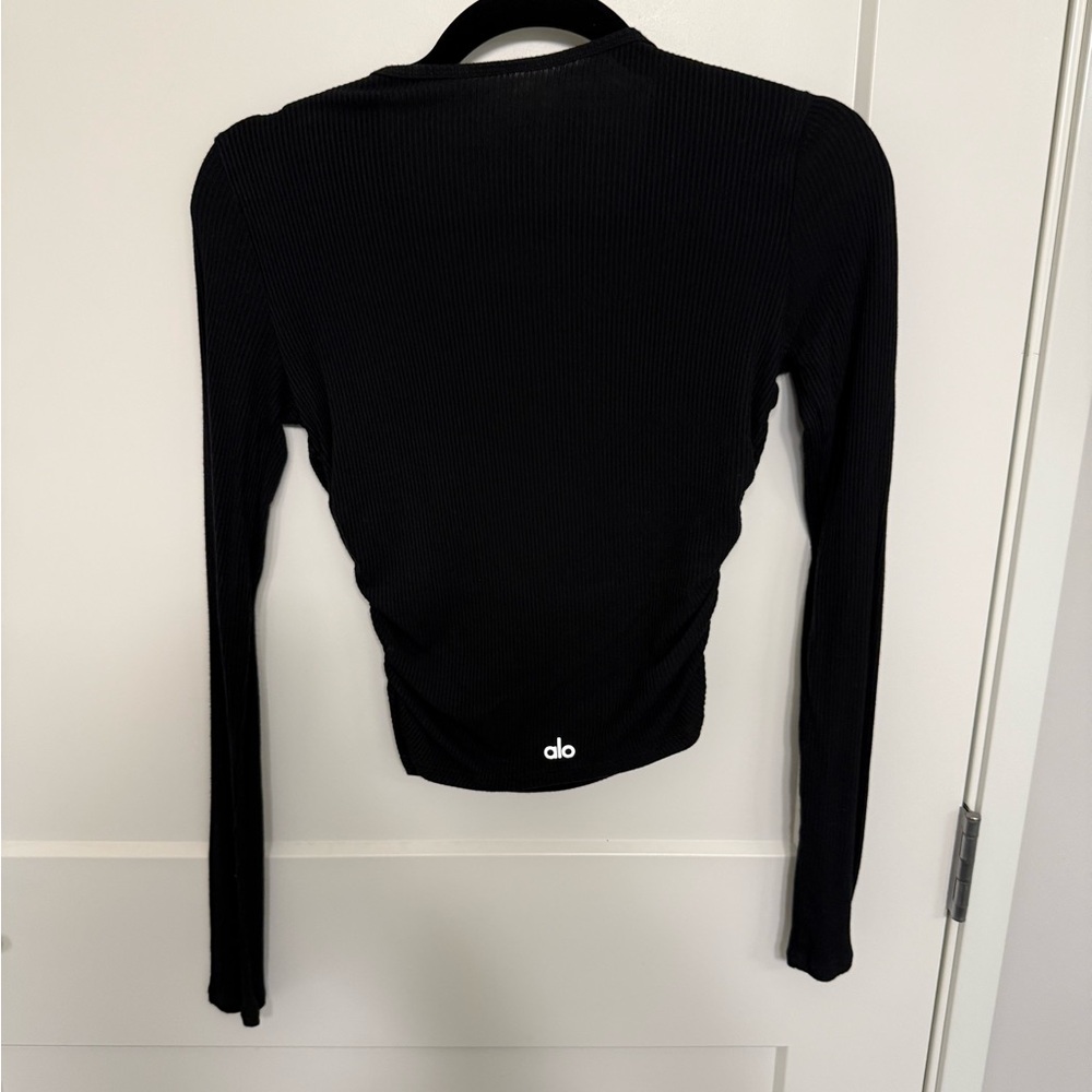 Alo Ribbed Longsleeve Top - Picture 2 of 4